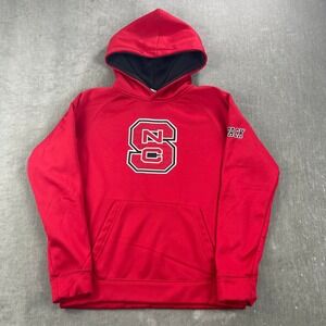 NC State Wolfpack Colosseum Kids Youth M 12-14 Red Hoodie Athletic Pullover